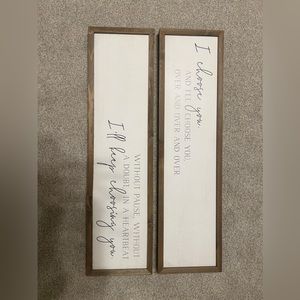 Wood signs-great condition